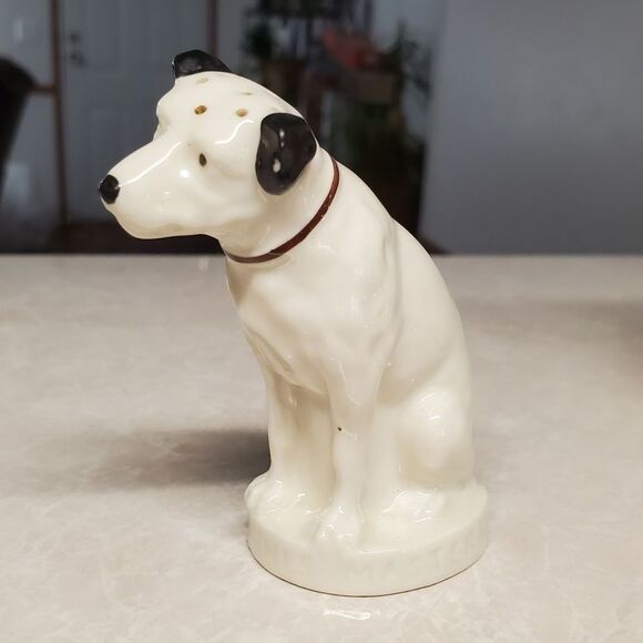 RCA Dog by Lenox “His Masters Voice”  3” Vintage Antique Salt Shaker Figurine - Picture 1 of 11